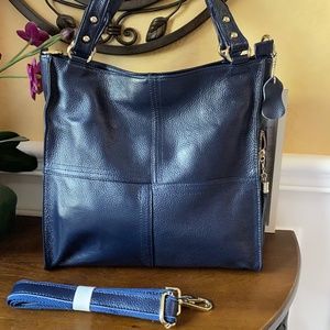 Xmas Gift - NWT Genuine Italian Leather Shoulder/Crossbody Bag
